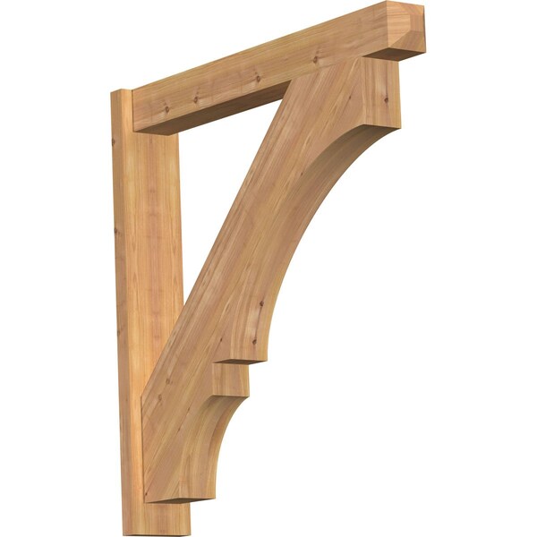 Ekena Millwork Balboa Smooth Craftsman Outlooker, Western Red Cedar, 5 1/2"W x 36"D x 36"H OUT06X36X36BOA04SWR - main